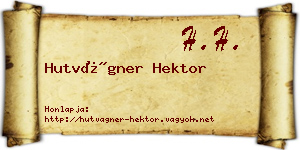 Hutvágner Hektor névjegykártya
